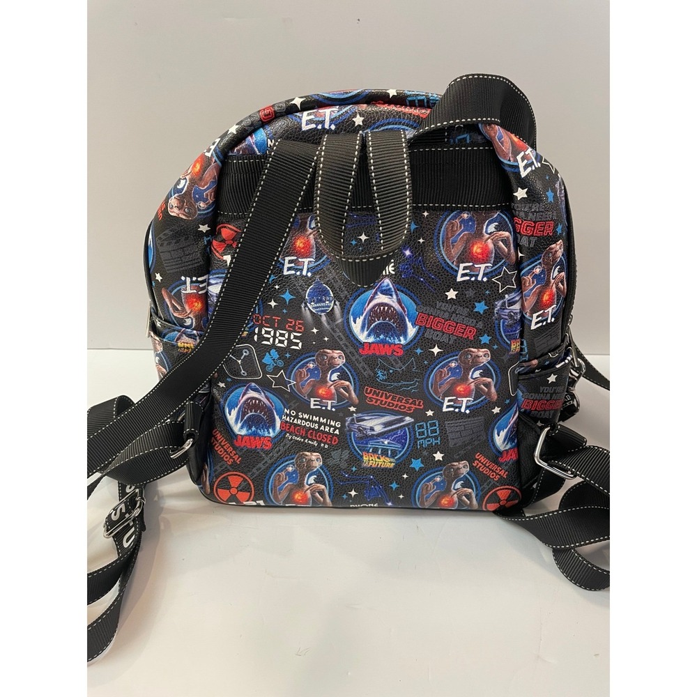 NWOT Universal Studios Mini Backpack E.T. Jaws‎ Back to the Future - Picture 2 of 6
